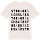 Vintage White t-shirt med Stora Gråbenskär ordlek t-shirt