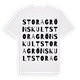 Stora Grönskult ordlek t-shirt