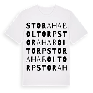 Stora Haboltorp ordlek t-shirt – ekologisk bomull t-shirt från Pinshirt