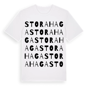 Stora Haga ordlek t-shirt – ekologisk bomull t-shirt från Pinshirt
