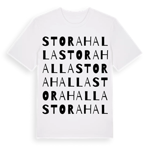 Stora Halla ordlek t-shirt – ekologisk bomull t-shirt från Pinshirt