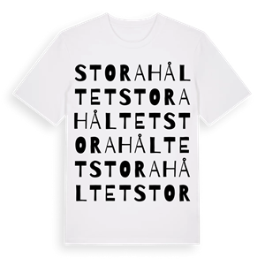 Stora Håltet ordlek t-shirt – ekologisk bomull t-shirt från Pinshirt