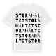 Stora Håltet ordlek t-shirt