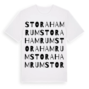 Stora Hamrum ordlek t-shirt – ekologisk bomull t-shirt från Pinshirt