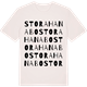 Vintage White t-shirt med Stora Hanabo ordlek t-shirt