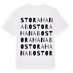 Stora Hanabo ordlek t-shirt – ekologisk bomull t-shirt från Pinshirt