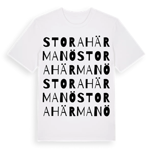Stora Härmanö ordlek t-shirt – ekologisk bomull t-shirt från Pinshirt
