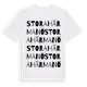 White t-shirt med Stora Härmanö ordlek t-shirt