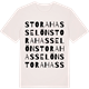 Vintage White t-shirt med Stora Hasselön ordlek t-shirt