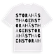 White t-shirt med Stora Hästhagen ordlek t-shirt