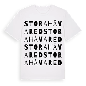 Stora Håvared ordlek t-shirt – ekologisk bomull t-shirt från Pinshirt