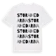 White t-shirt med Stora Hedarna ordlek t-shirt