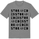Mid Heather Gray t-shirt med Stora Heden ordlek t-shirt
