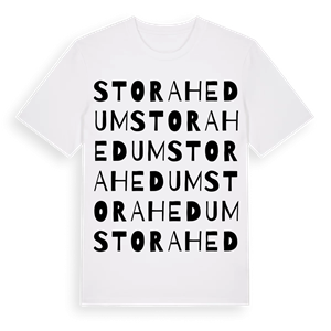 Stora Hedum ordlek t-shirt – ekologisk bomull t-shirt från Pinshirt