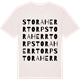 Vintage White t-shirt med Stora Herrtorp ordlek t-shirt