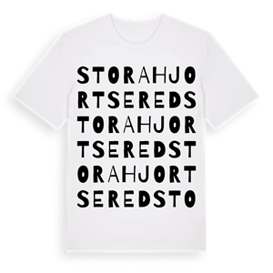 Stora Hjortsered ordlek t-shirt – ekologisk bomull t-shirt från Pinshirt
