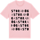 Pink Cotton t-shirt med Stora Höga ordlek t-shirt