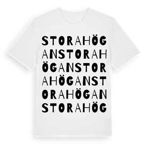 Stora Högan ordlek t-shirt – ekologisk bomull t-shirt från Pinshirt
