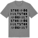 Mid Heather Gray t-shirt med Stora Höghult ordlek t-shirt