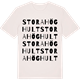 Vintage White t-shirt med Stora Höghult ordlek t-shirt