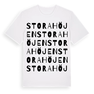 Stora Höjen ordlek t-shirt – ekologisk bomull t-shirt från Pinshirt