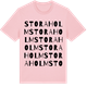 Pink Cotton t-shirt med Stora Holm ordlek t-shirt