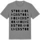 Mid Heather Gray t-shirt med Stora Holmen ordlek t-shirt