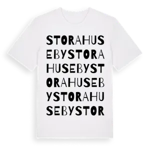 Stora Huseby ordlek t-shirt – ekologisk bomull t-shirt från Pinshirt
