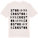 Vintage White t-shirt med Stora Hyberg ordlek t-shirt