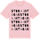 Pink Cotton t-shirt med Stora Intagan ordlek t-shirt