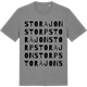 Mid Heather Gray t-shirt med Stora Jonstorp ordlek t-shirt