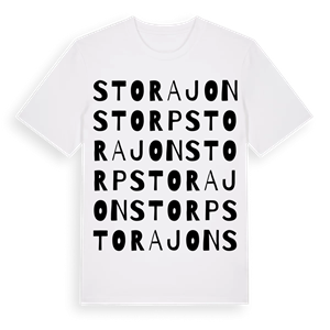 Stora Jonstorp ordlek t-shirt – ekologisk bomull t-shirt från Pinshirt