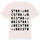 Vintage White t-shirt med Stora Jore ordlek t-shirt