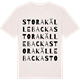 Vintage White t-shirt med Stora Källebacka ordlek t-shirt