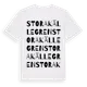 White t-shirt med Stora Källegren ordlek t-shirt
