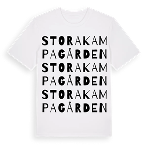 Stora Kampagården ordlek t-shirt – ekologisk bomull t-shirt från Pinshirt