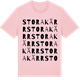 Pink Cotton t-shirt med Stora Kärr ordlek t-shirt