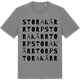 Mid Heather Gray t-shirt med Stora Kärrtorp ordlek t-shirt