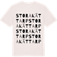 Vintage White t-shirt med Stora Kättarp ordlek t-shirt