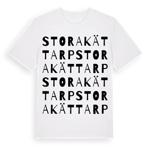 Stora Kättarp ordlek t-shirt – ekologisk bomull t-shirt från Pinshirt