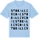 Blue Soul t-shirt med Stora Klevedal ordlek t-shirt