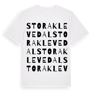 Stora Klevedal ordlek t-shirt – ekologisk bomull t-shirt från Pinshirt