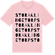 Pink Cotton t-shirt med Stora Klingetorp ordlek t-shirt