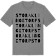 Mid Heather Gray t-shirt med Stora Klingetorp ordlek t-shirt