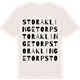 Vintage White t-shirt med Stora Klingetorp ordlek t-shirt