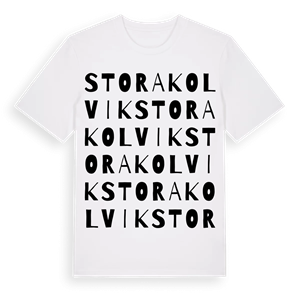 Stora Kolvik ordlek t-shirt – ekologisk bomull t-shirt från Pinshirt