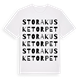 White t-shirt med Stora Kusketorpet ordlek t-shirt
