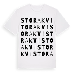 Stora kvi ordlek t-shirt – ekologisk bomull t-shirt från Pinshirt