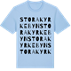 Blue Soul t-shirt med Stora Kyrkebyn ordlek t-shirt