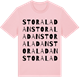 Pink Cotton t-shirt med Stora Ladan ordlek t-shirt